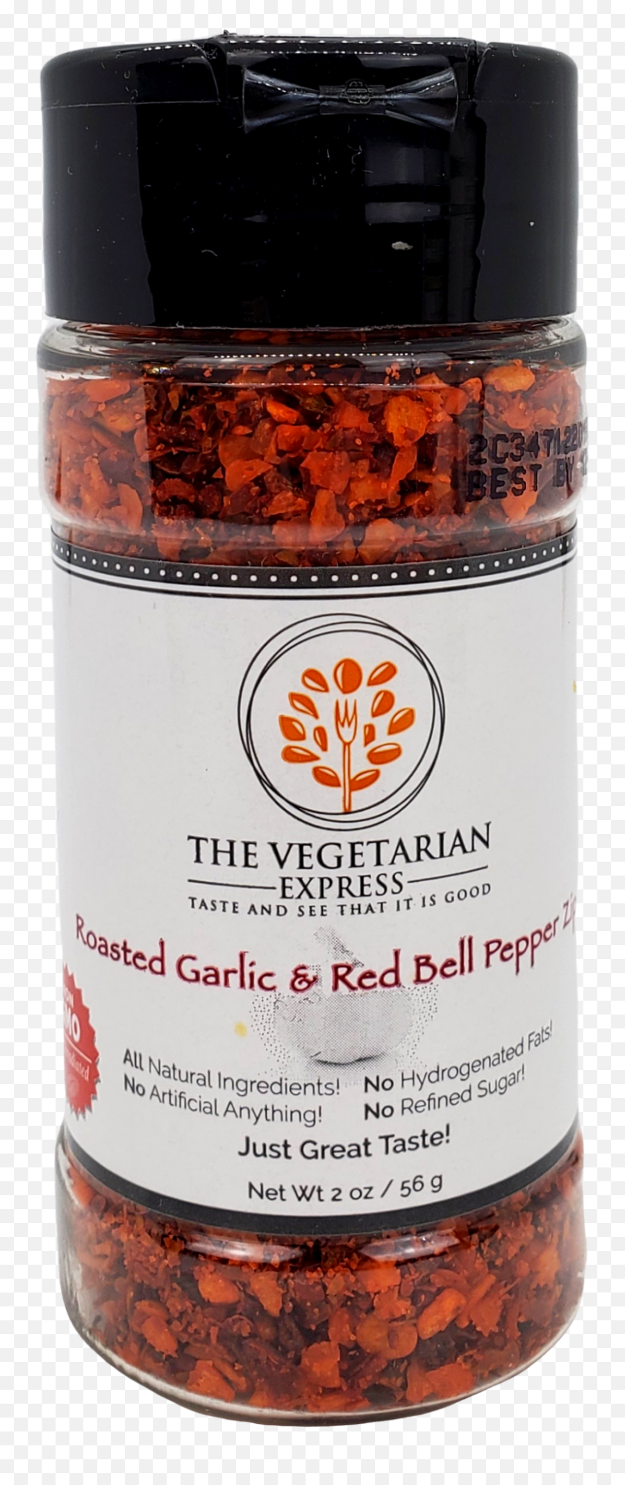 Roasted Garlic And Red Pepper Zip 2 Oz The Vegetarian Express - Bottle Png,Garlic Transparent Background