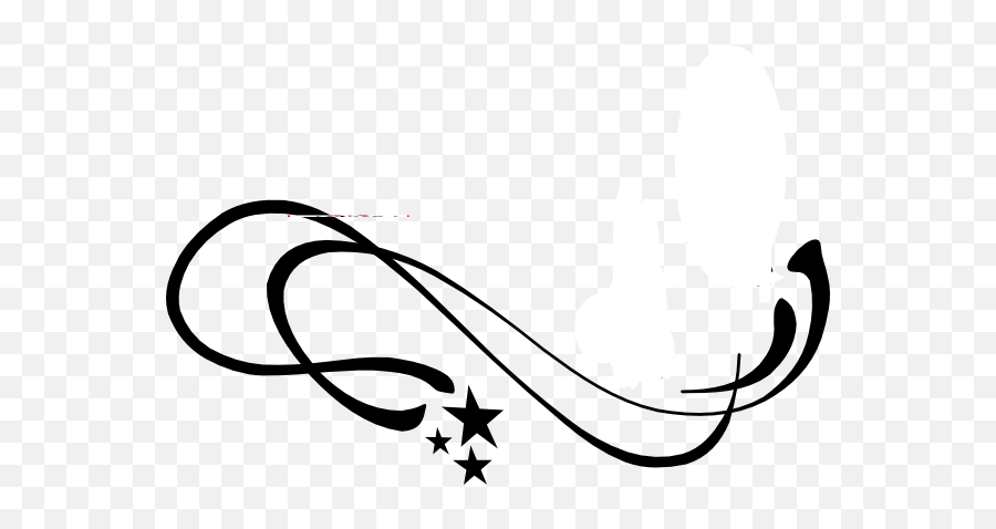 Black Swirl Star Clip Art - Vector Clip Art Swirl Star Clipart Png,Black Stars Png