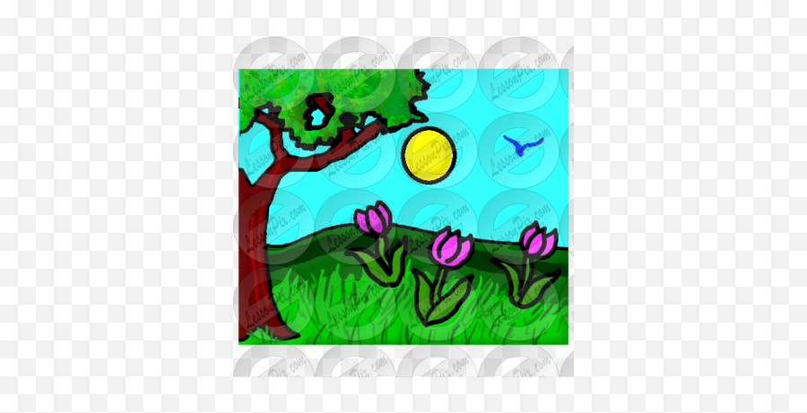 Spring Picture For Classroom Therapy Use - Great Spring Illustration Png,Spring Clipart Png
