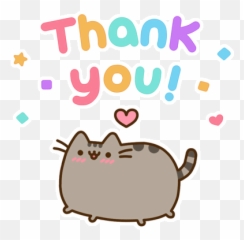 Pusheen Birthday - Thank You Gif png