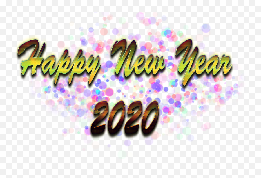 Happy New Year Png Image 2020 - Calligraphy,Happy New Years Png