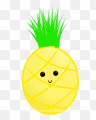 Clip Art Cute Pineapple Png - Transparent