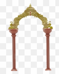 Download Peacock Clipart Colour Frame - Temple Png