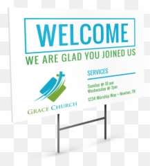 Church Welcome Sign Template Mycreativeshop - Language png