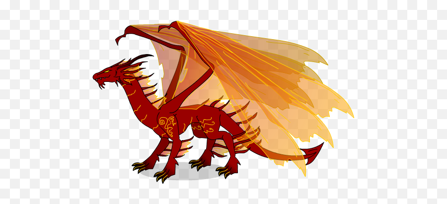 Red Dragon Figverse Wiki Fandom - Red And Orange Dragon Png,Dragon Transparent