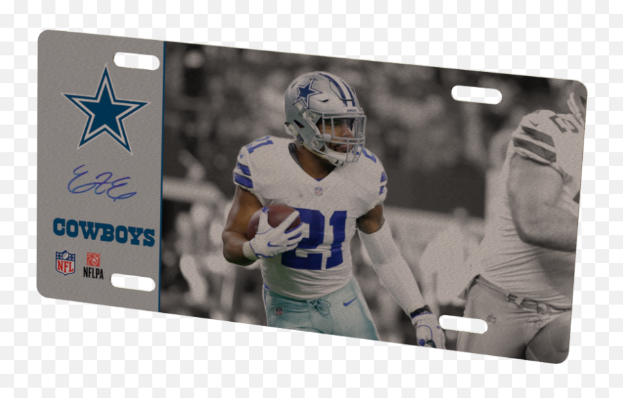 Dallas Cowboys Helmet Frame Ezekiel - Dallas Cowboys Png,Ezekiel Elliott Png