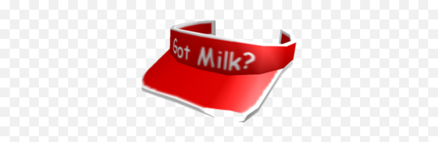 Got Milk Visor - Roblox Hats Png,Got Milk Logo