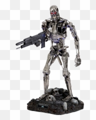 Download T - 800 Endoskeleton Scaled Replica Terminator Figure png