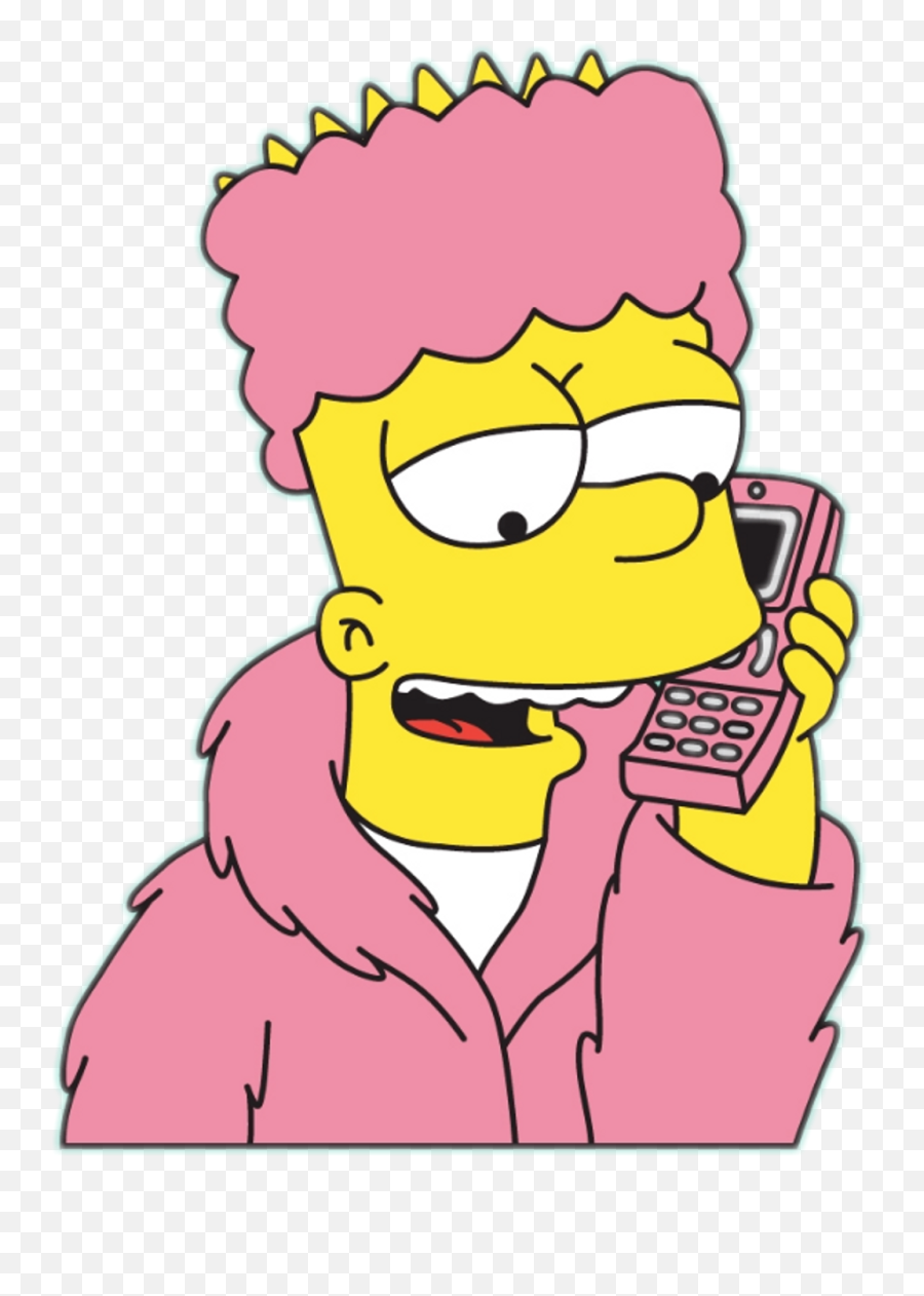 Bart Simpson Png Clipart - Bart Simpson On The Phone,Bart Simpson Png