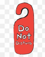 Free Do Not Disturb Hand Drawn Png With - Dibujo Cartel De No Molestar,Do Not Sign Png