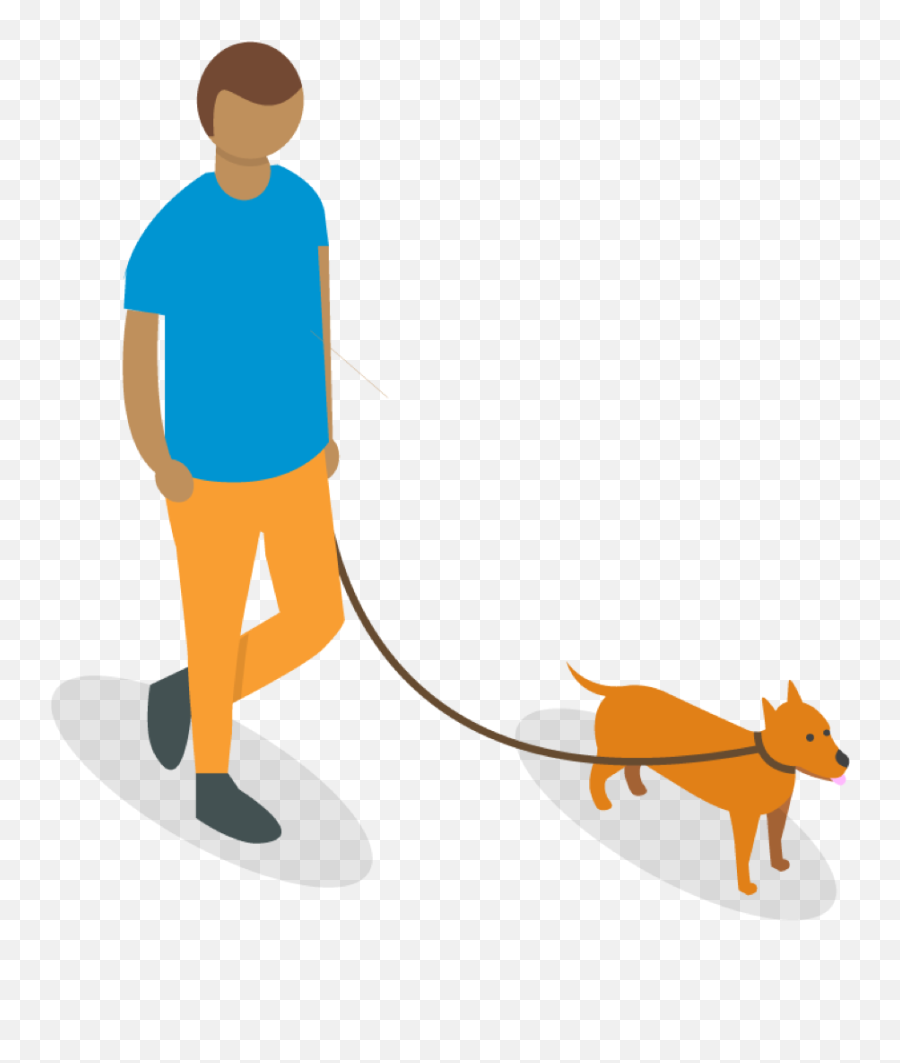 Dog Walker - Illustration Clipart Full Size Clipart Leash Png,Walker Png