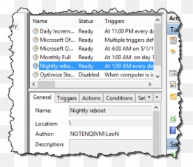 Nightly Reboot In Windows 8 - Dot png