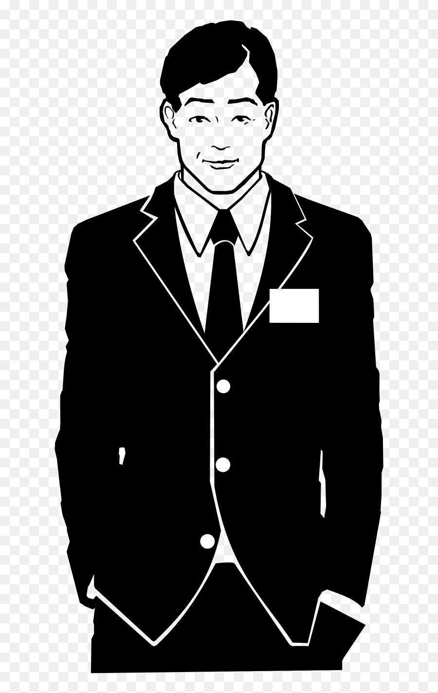 Businessman In Suit Svg Vector Clip Art - Lds Missionary Silhouette Png,Dude In. Suit Icon Png