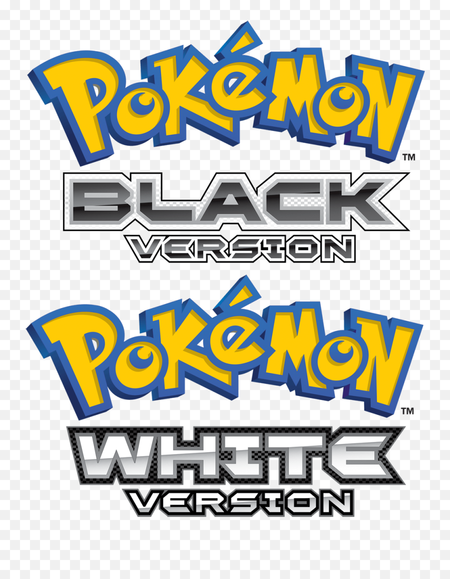 Pokemon Black And White Logo - Logodix Pokemon Black White Png,Pokemon Logo Png
