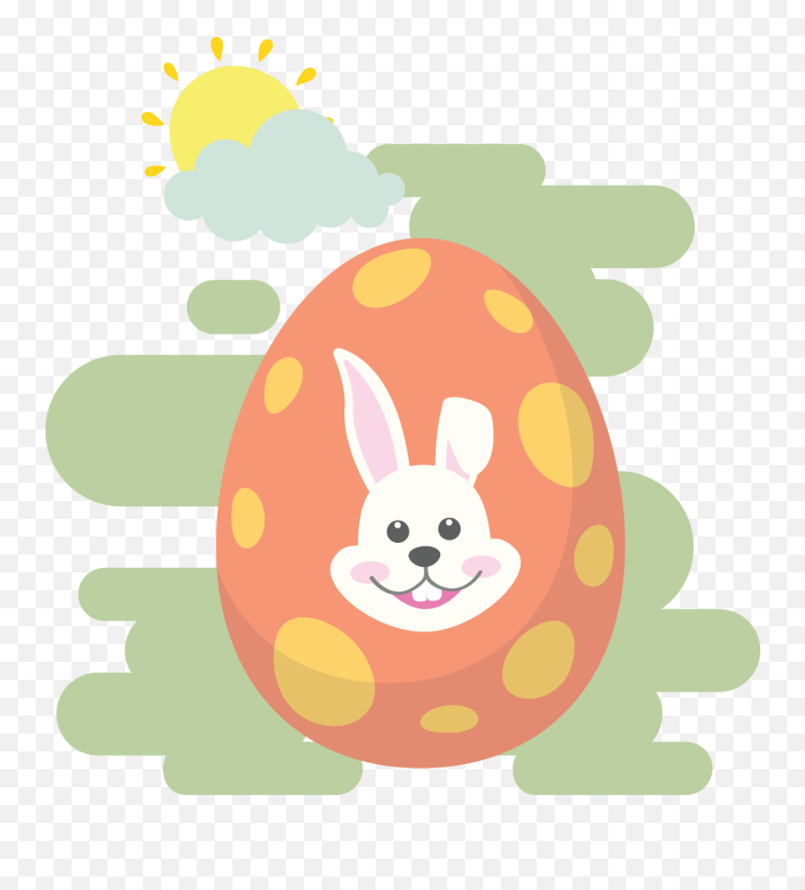 Easter Egg Bunny Background Green Icon - Happy Png,Corel Photo Paint Icon