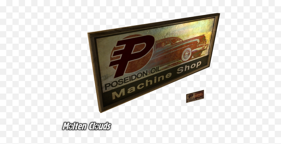 Poseidon Oil Machine Shop Sign Image - The Chosenu0027s Way Mod Fiat Png,Fallout New Vegas Logo