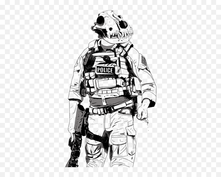 K9 Black And White T - Shirt For Sale By Ashley Wann Kind Png,Rainbow Six Siege Jackal Icon