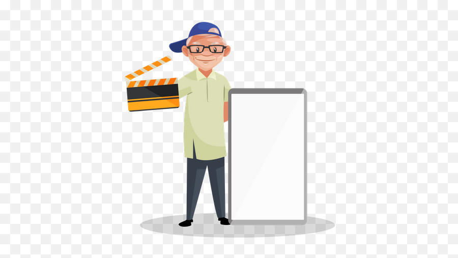 Best Premium Director Holding Camera Movie Clap And - Tradesman Png,Clap Icon In Facebook