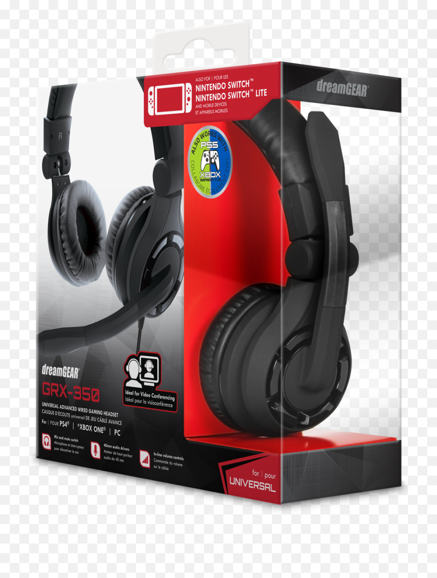 Grx - 350 Gaming Headset Dreamgear Headphones Grx 350 Png,Icon On The Headse