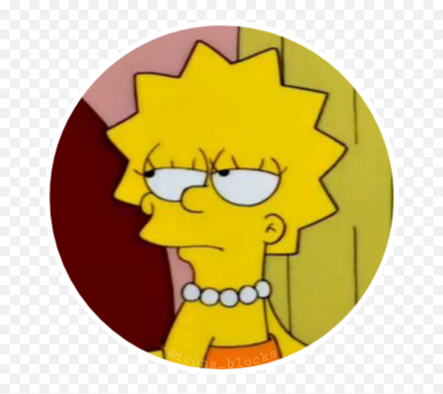 Lisasimpson Thesimpsons 286952734032211 By Agusdagrossa - Happy Png,The Simpsons Icon