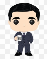 Michael Scott Vinyl Figure - Pop Figures The Office Png,Dwight Schrute Png
