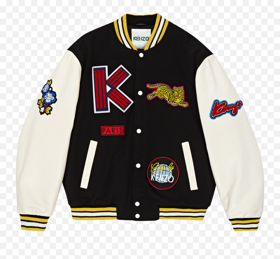 Menu0027s Kenzo Varsity Jacket - Kenzo Men Varsity Jacket Png,Icon Jacket Size