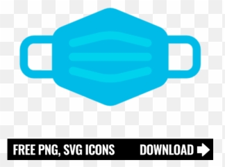 Free Mask Icon Symbol Png Svg Download - Transparent Blue
