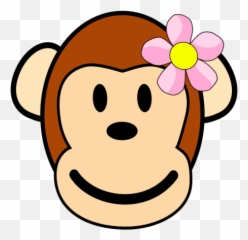 Girl Monkey Png Svg Clip Art For Web - Download Art Clipart