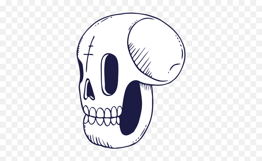 Transparent Png Svg Vector File - Skull Illustration,Skull Drawing Png