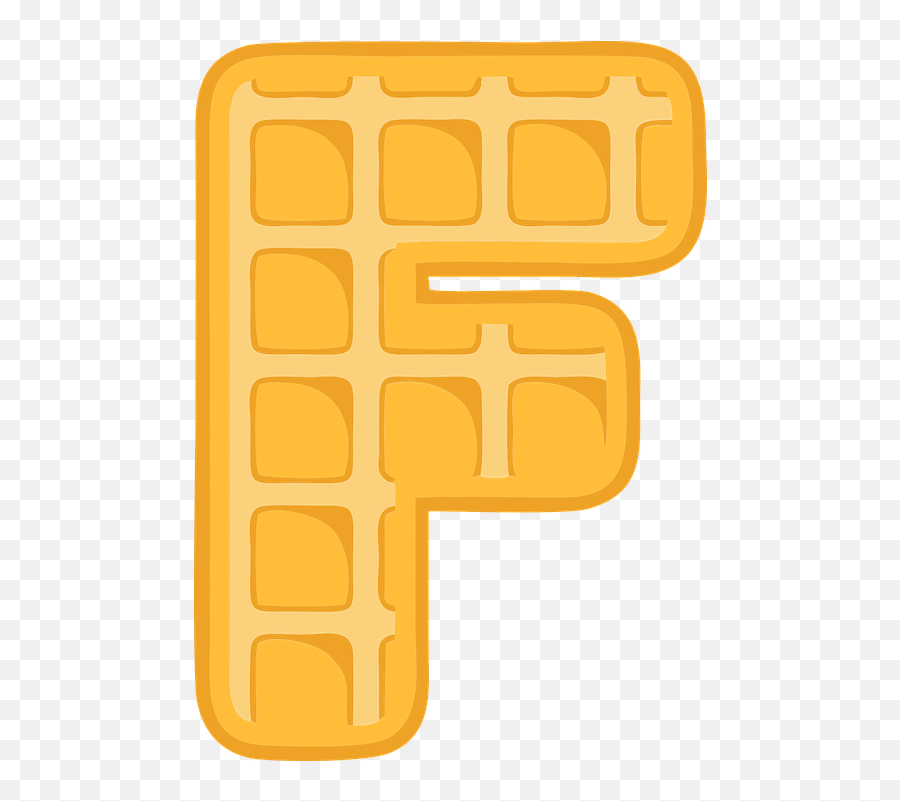 F Alphabet Waffle - Waffle Alphabet F Png,F Png