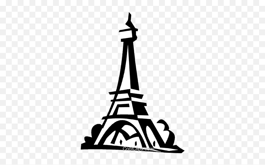 Eiffel Tower France Royalty Free Vector Clip Art - Vector Black Paris Free Png,Torre Eiffel Png