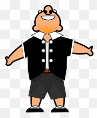 Cartoon Person Clip Art - Vector Clip Art Happy Man Clipart Png,Cartoon Arm Png