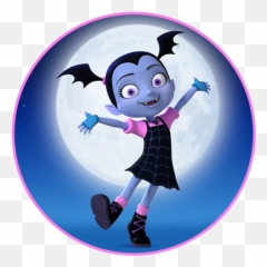 Vampirina Icing Sheet Round Toppers Personalised And Pre Cut Ebay - Vampirina Png Transparent,Vampirina Png