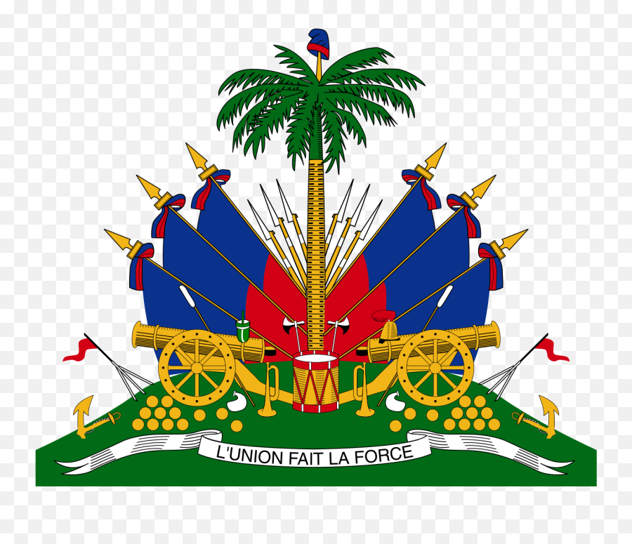 Coat Of Arms Haiti - Haiti Coat Of Arms Png,Haiti Flag Png