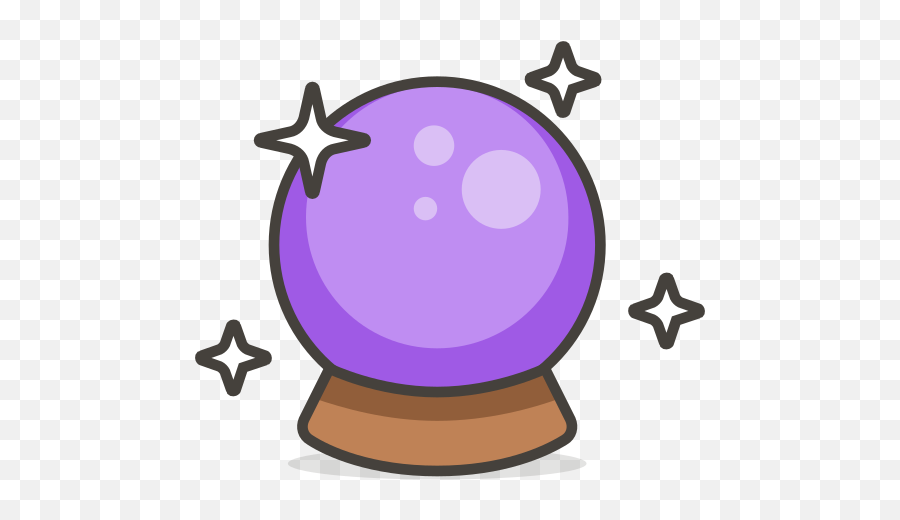 Magic Ball Free Icon Of Another Emoji Set - Transparent Background Crystal Ball Clipart Png,Masterball Png
