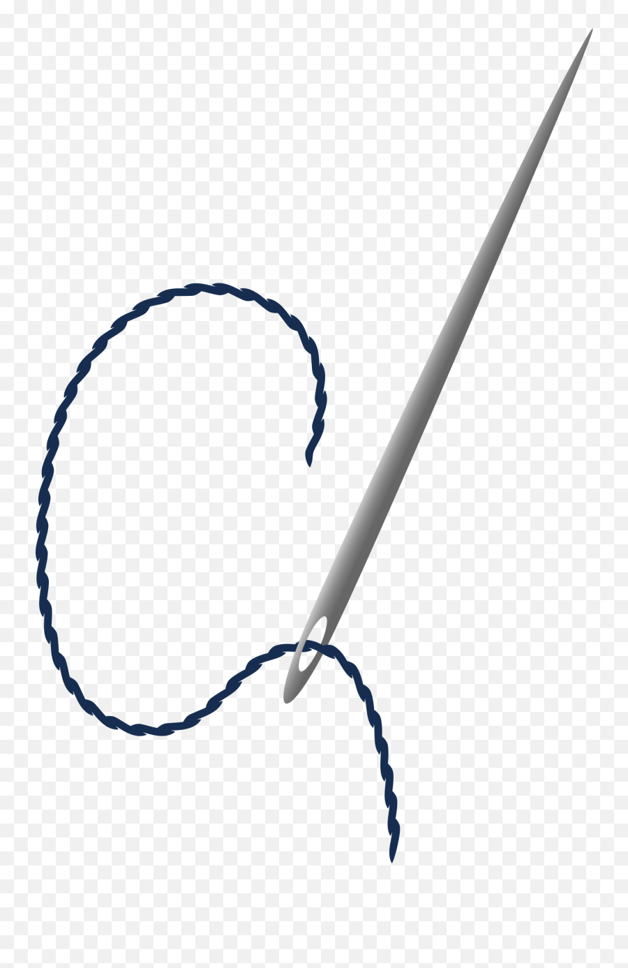 Needle - Sewing Needle With Thread Png Clipart Full Size Draw Needle And Thread,Sewing Needle Png