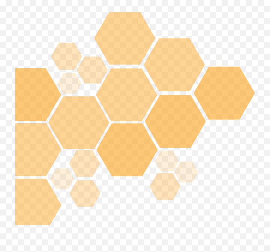 Honeycomb Clipart Yellow - Transparent Orange Design Png,Honeycomb Pattern Png