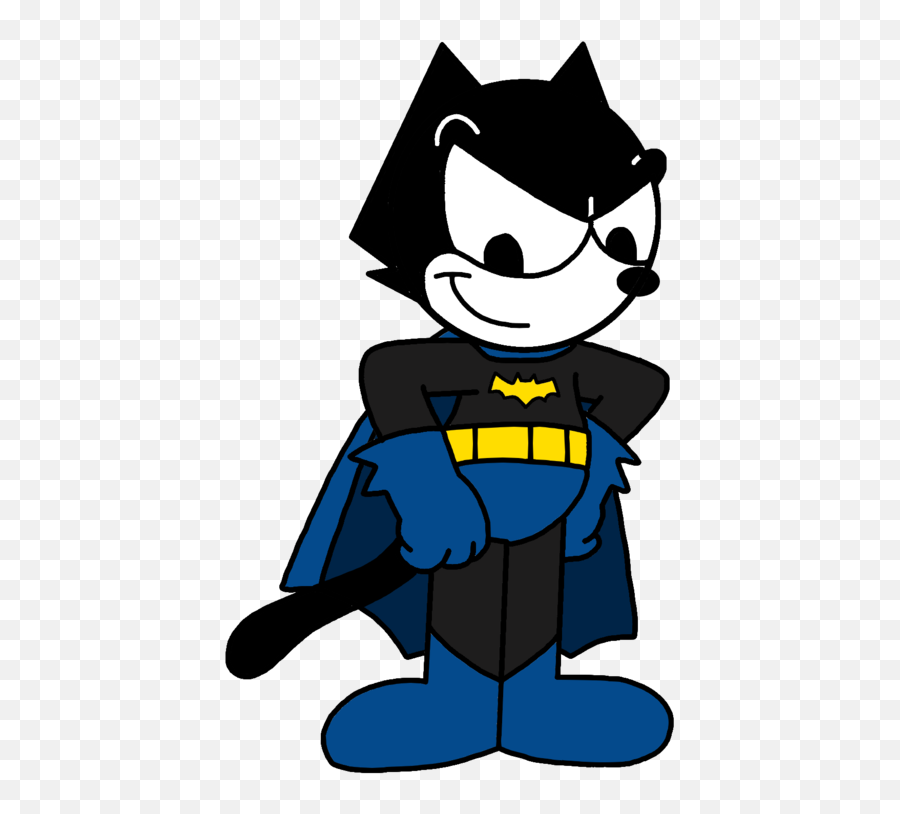 Felix The Cat Dressed As Batman - Felix The Cat Batman Png,Felix The Cat Png