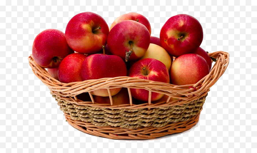 Basket Of Apple Png Image Download - Apples In A Basket,Apple Png