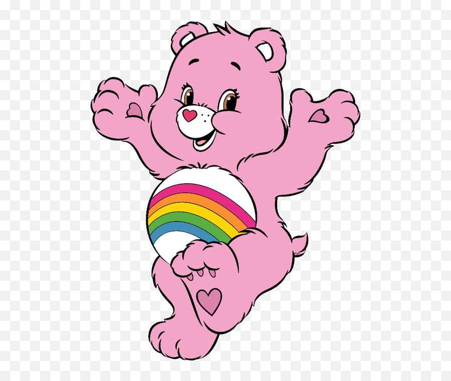Clipart Stock Caring - Pink Care Bear Png Pink Care Bear Cartoon,Bear Transparent Background