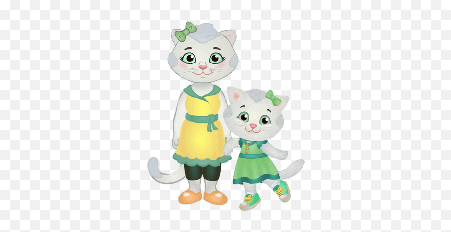 Katerina Kittycat And Her Mum - Daniel Tiger Characters Png,Daniel Tiger Png