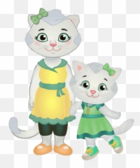 Katerina Kittycat And Her Mum - Daniel Tiger Characters Png,Daniel Tiger Png