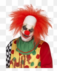 Hd Red Clown Wig Bald Transparent Png - Clown Hair,Clown Wig Png