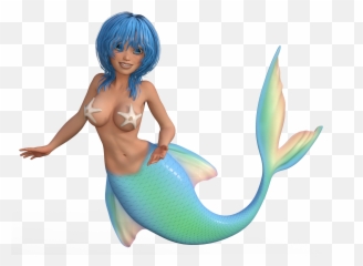 Mermaid Png Images 40png Snipstock - Do Mermaids Use Starfish As Bras,Mermaid Png