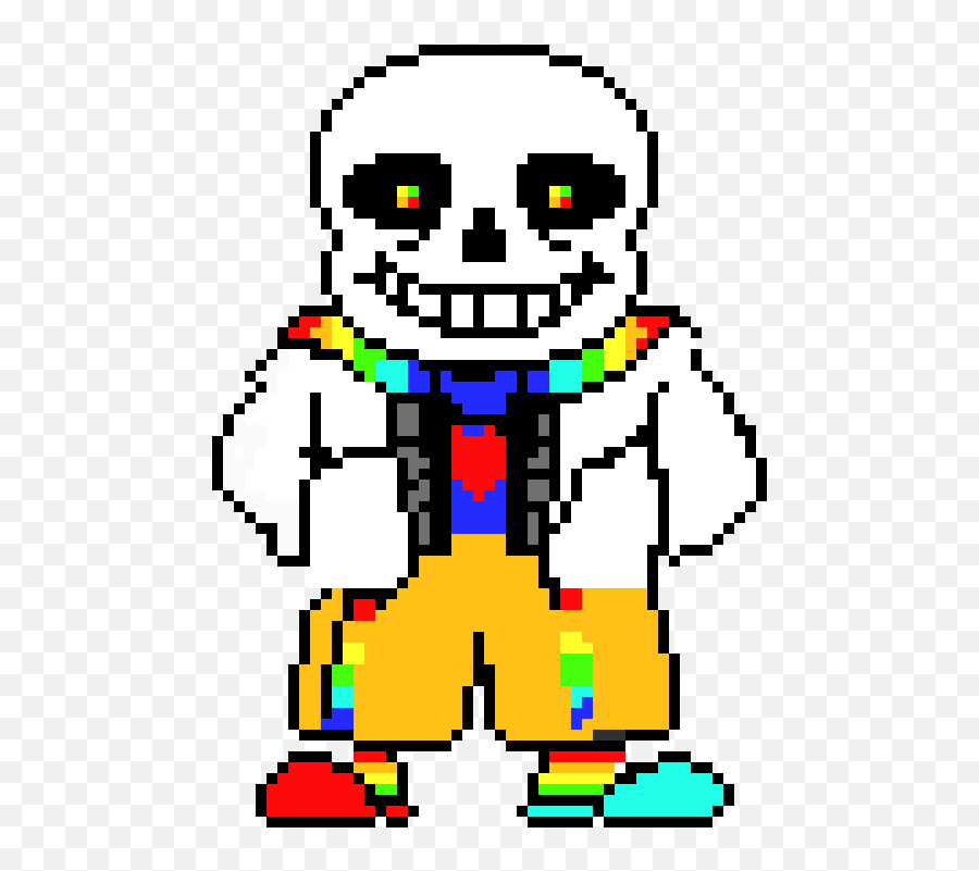 God Sans - Sans Colored Battle Sprite Png,Sans Sprite Png