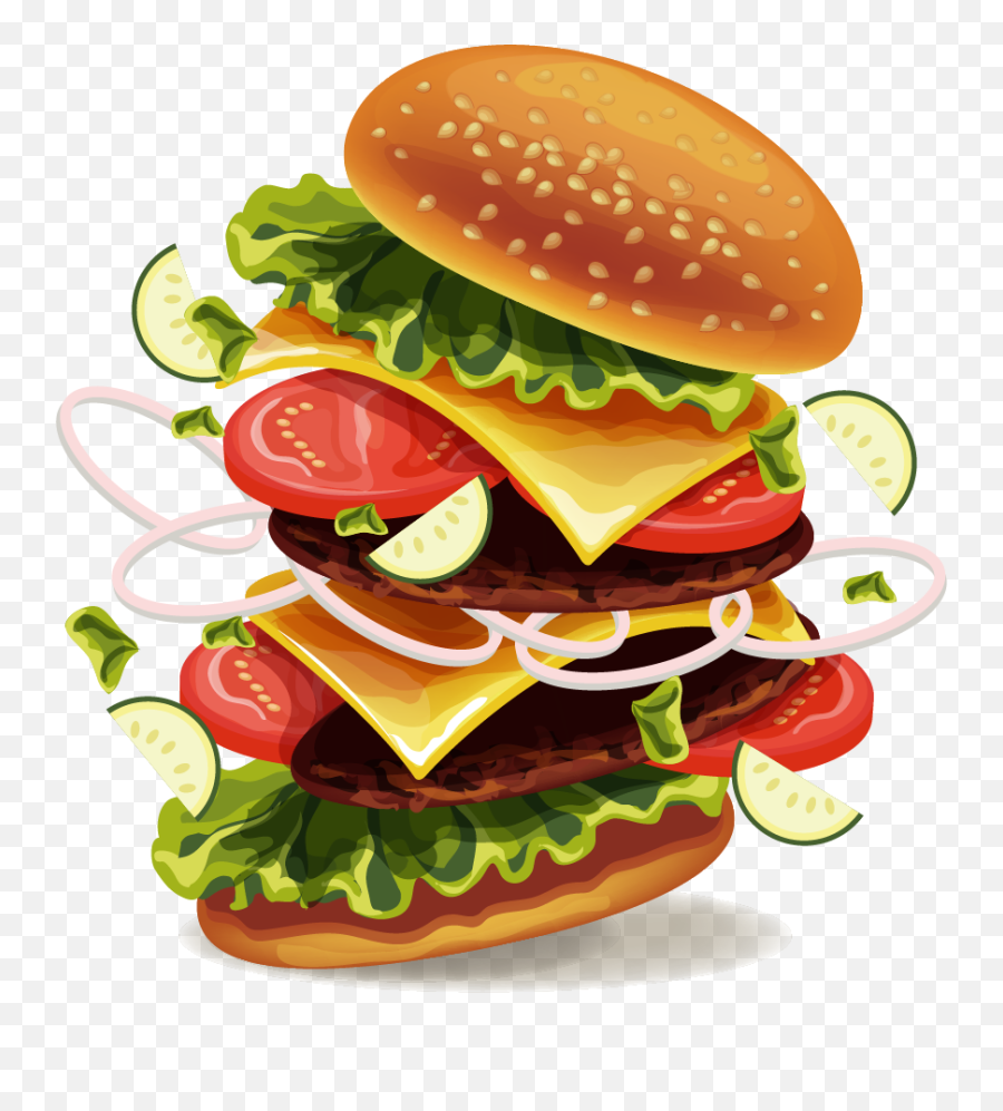 King Hamburger Burger Food Drink Fries - Hamburger Png,Hamburger Menu Png