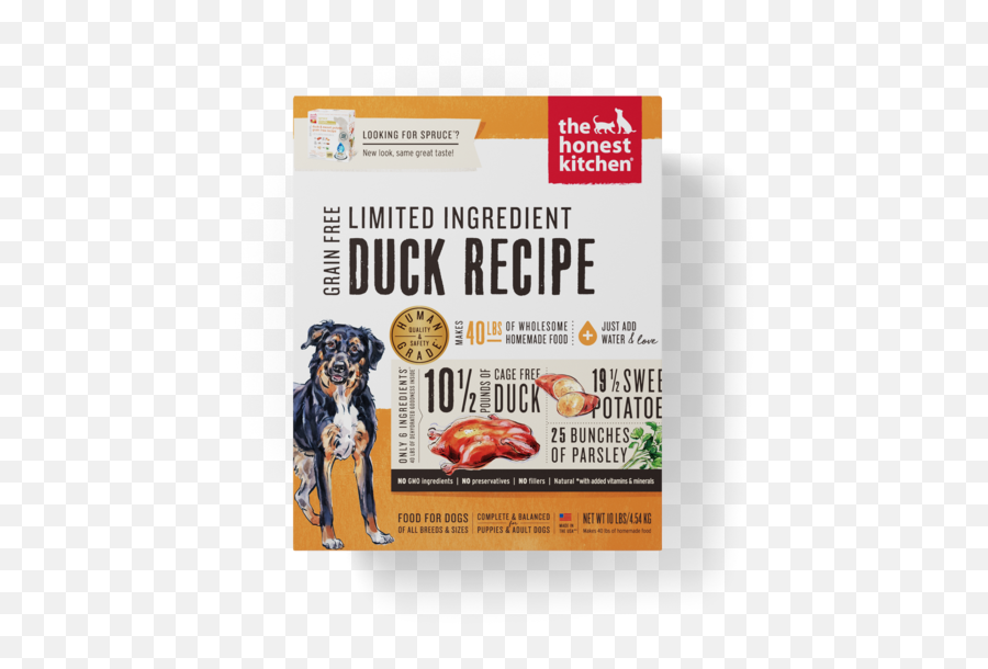 Honest Kitchen Limited Ingredient Duck Dehydrated Dog Food - Spruce Honest Kitchen Limited Duck Png,Rottweiler Png