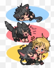 Download Noctis Lucis Caelum Black Kitty Cat Unlucky Kitten - Noctis Lucis Caelum Evil Png,Noctis Png