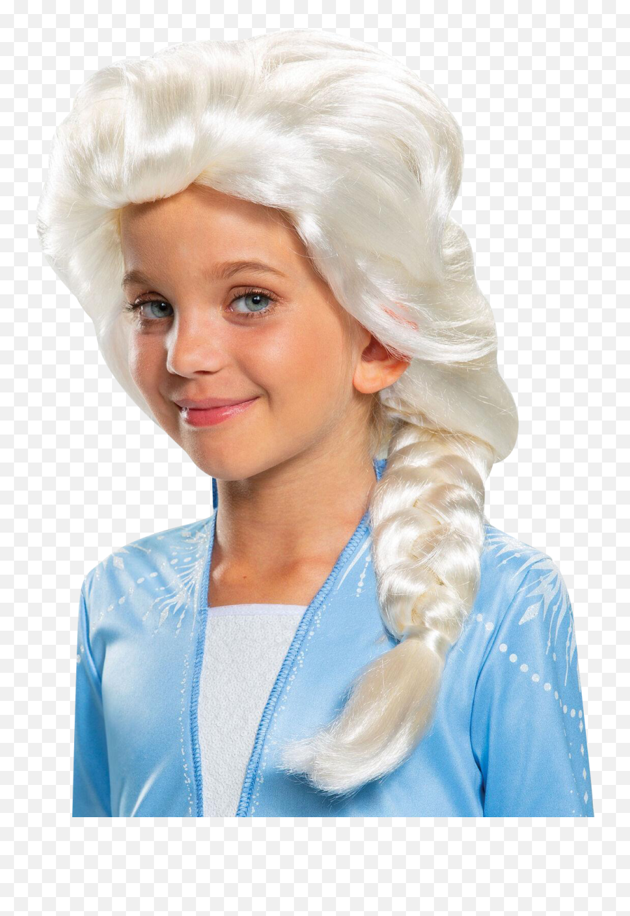 Disguise Disney Frozen 2 Elsa Child Blonde Wig Licensed Costume Accessory - Costume Png,Blonde Wig Png