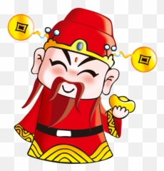 Download Transparent Caishen Chinese New Year Cartoon Area - Cartoon Png,Hat Kid Png